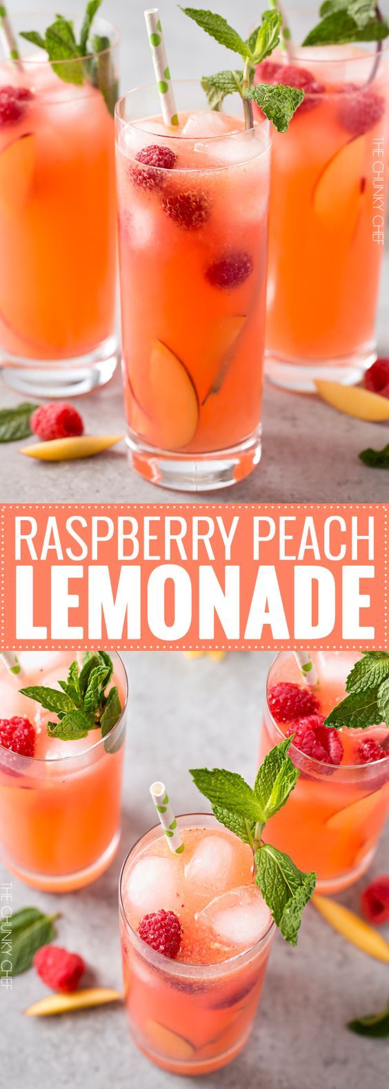 Raspberry Peach Lemonade Recipe