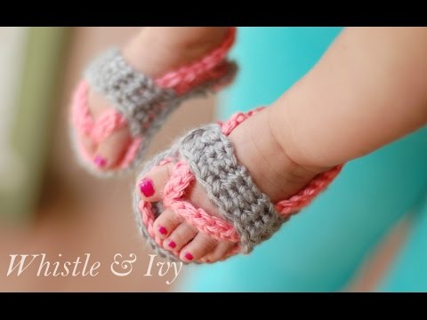 Baby Flip Flops Crochet Pattern