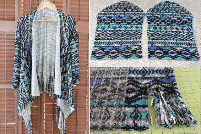 Easy DIY Fringe Cardigan