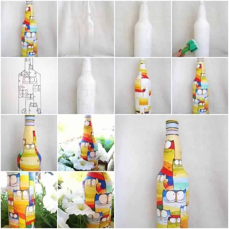 Painting On Bottles DIY