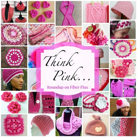 Think Pink 40 free crochet patterns