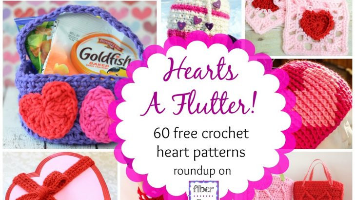Hearts A Flutter! 60 Crochet Heart Projects