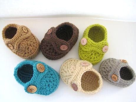 Boy’s Striders Crochet Baby Booties