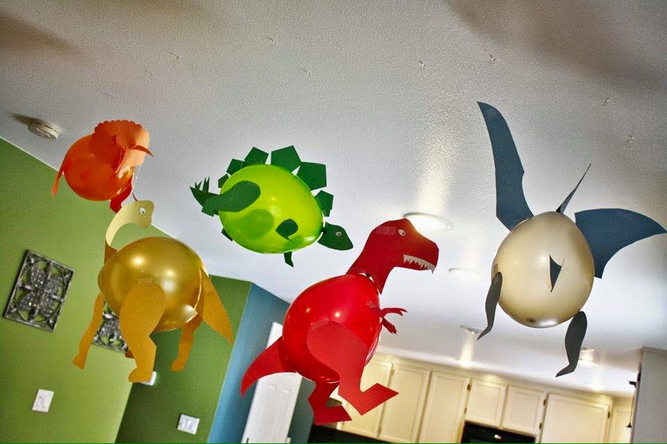 Dinosaur Party Decorations with Balloons