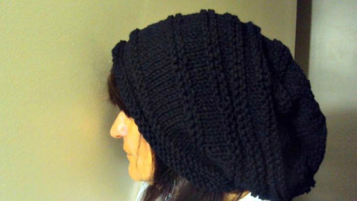 Super Slouchy Beanie Baggy Hat Black Celebrity Hat Unisex Dreadlock Hat Gift Ideas