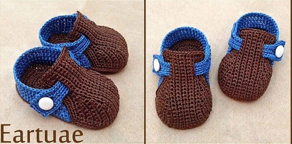 Knitting baby booties pattern