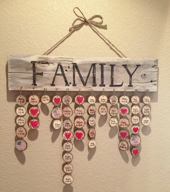 Family birthday board dıy