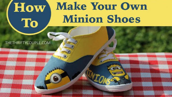 Easy DIY Minion Canvas Shoes