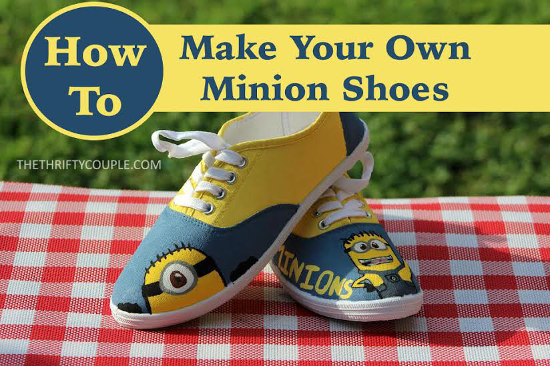 Easy DIY Minion Canvas Shoes