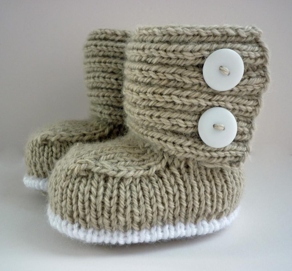 Knitted Boots for Babies