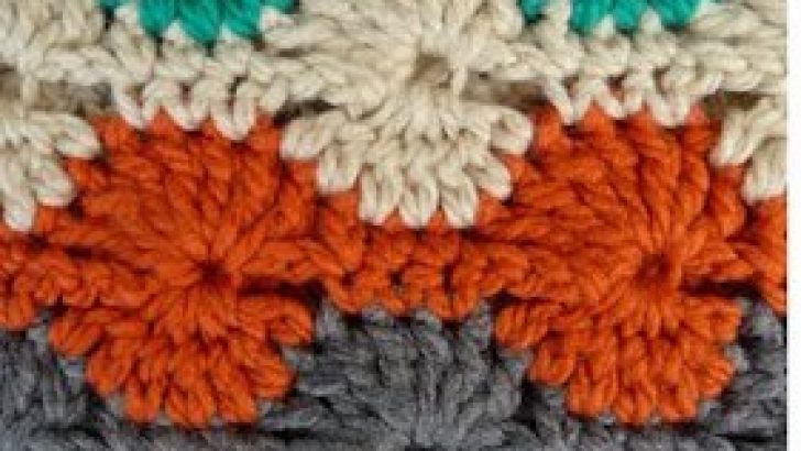 How To Crochet Catherine Wheel Stitch – Right Hand