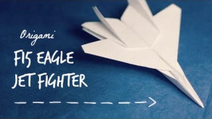 How to make an F15 Eagle Jet Fighter Paper Plane Dıy