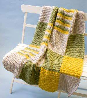 Knitted baby blankets