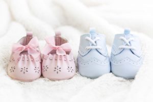 Baby shoes for a boy and a girl