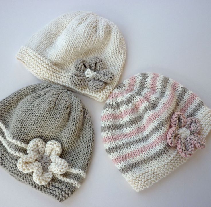 Knit Baby Hats Models