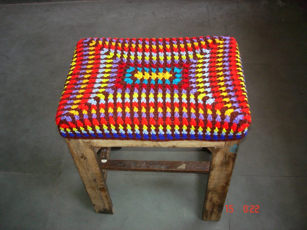 Crocheted Stool Covers