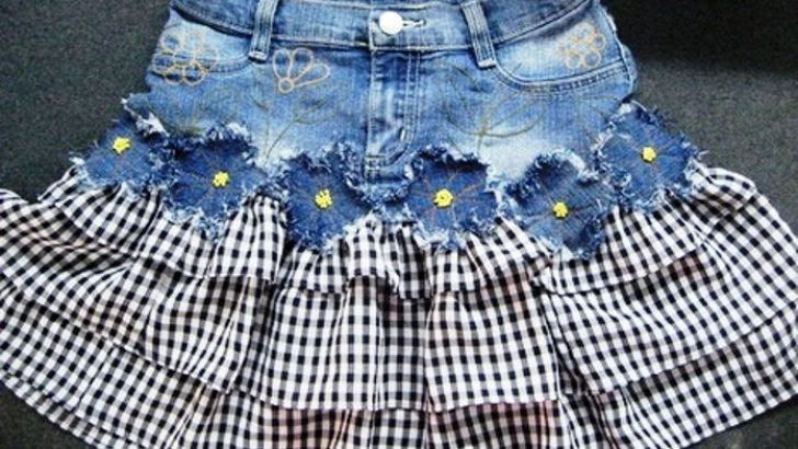 Made from Old Jeans Skirt