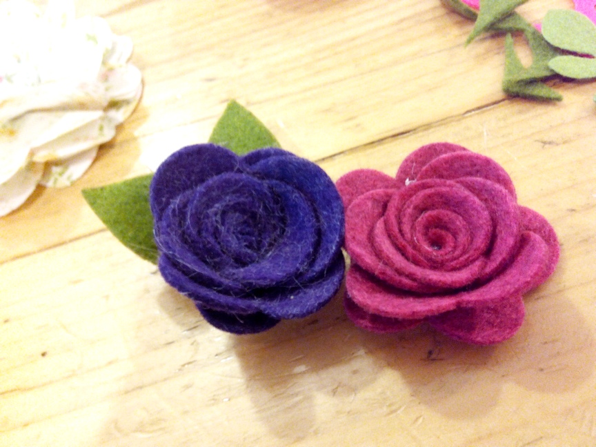 Rose Made of Felt