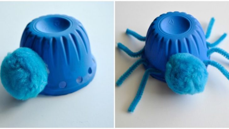 Spider Made from Plastic Cups