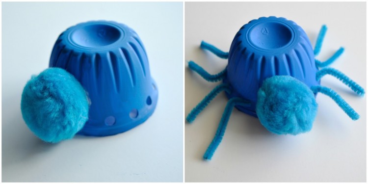 Spider Made from Plastic Cups