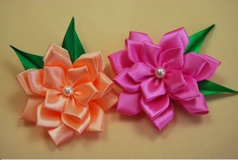 How to Ribbon Flowers?