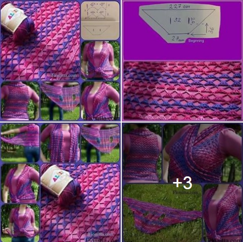 Knitted shawl pattern free