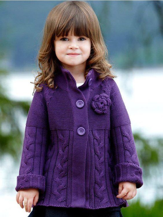 Interesting Hand-Knitted Cardigans For Baby Girls