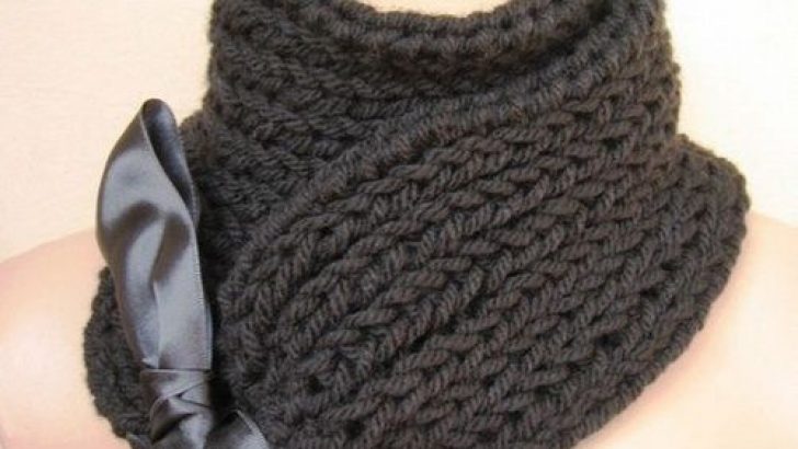 Crochet Black Color Scarf Patterns