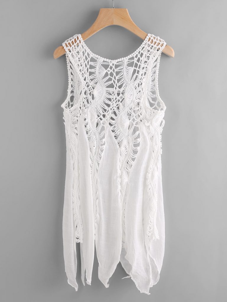 Asymmetrical Crochet Cover Up