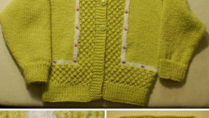 Baby knitted sweater free pattern