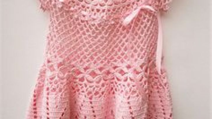 Knitted baby summer dresses