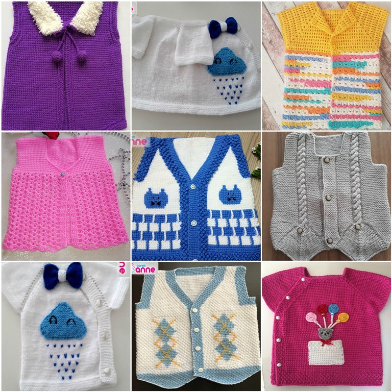 Knitted baby summer dresses +9 Free Patterns