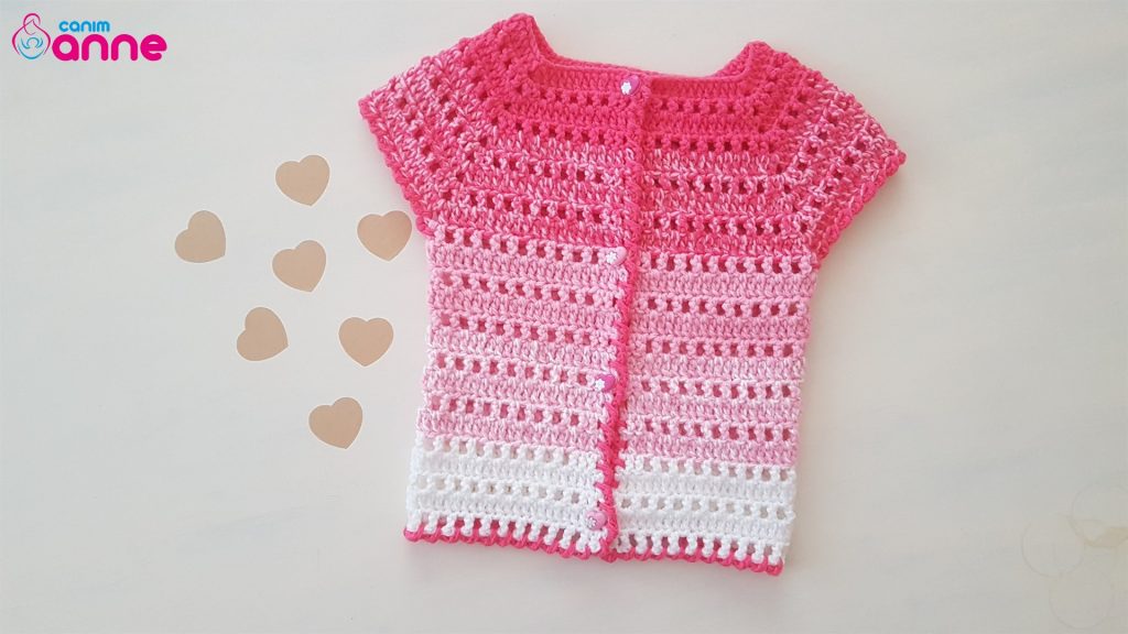 Gradient Baby Vest Free Pattern Crochet