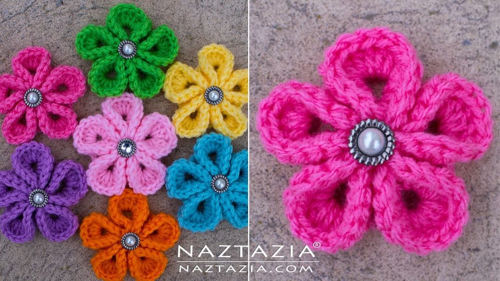 How to Crochet Flowers Video Tutorial