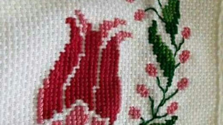 Cross stitch flower template and patterns