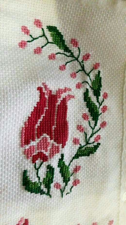 Cross stitch flower template and patterns