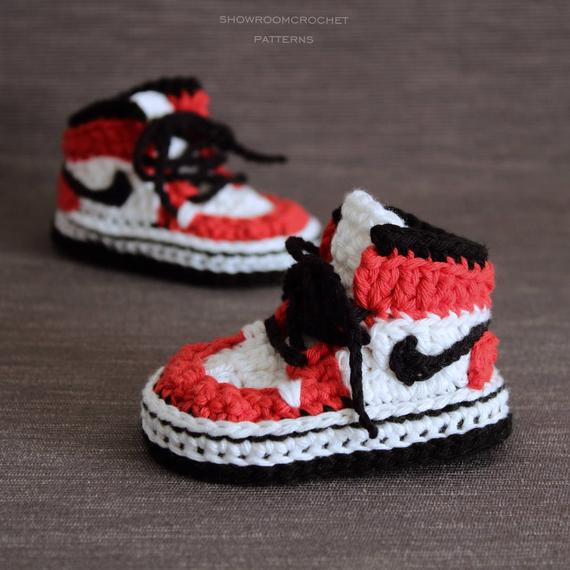 crochet jordan shoes pattern