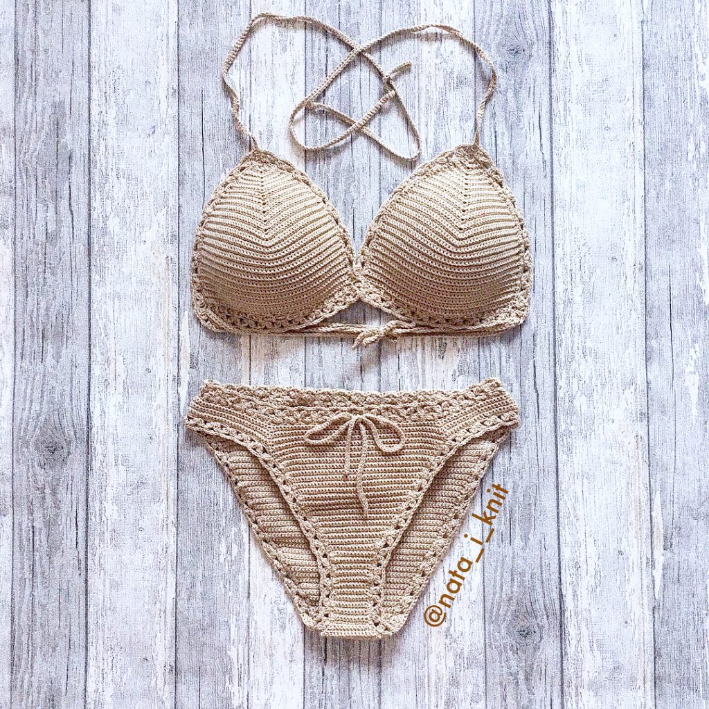 Most Beautiful Knit Bikini Bottom and Top Patterns Knittting Crochet