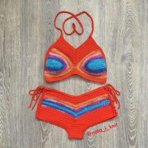 Most Beautiful Knit Bikini Bottom and Top Patterns - Knittting Crochet