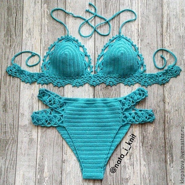 Most Beautiful Knit Bikini Bottom and Top Patterns - Knittting Crochet