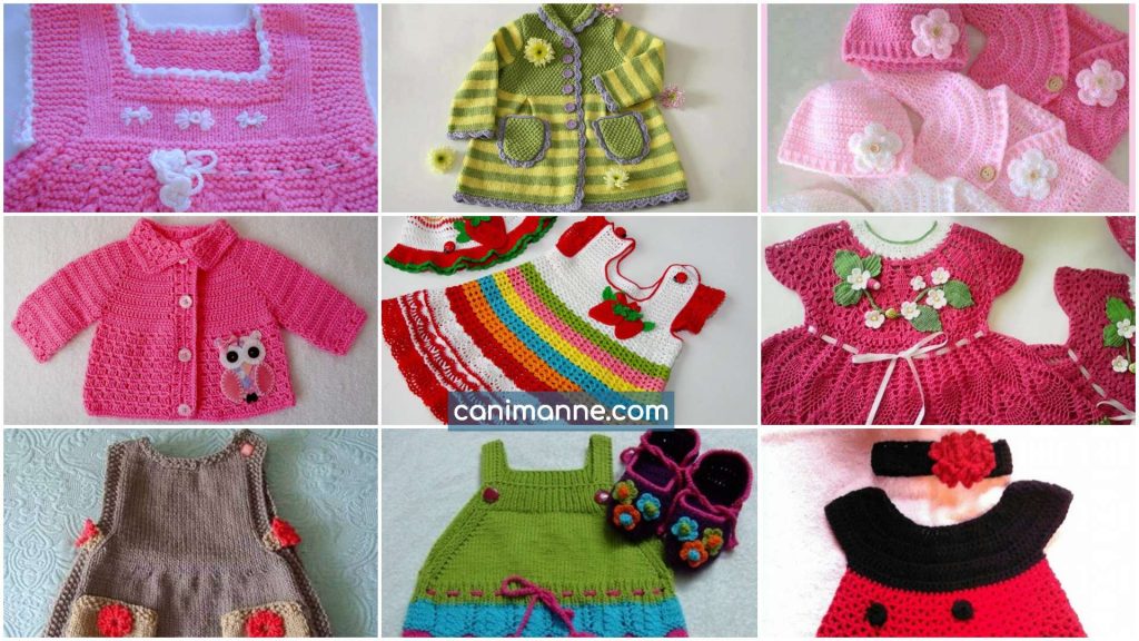 The most beautiful baby knitted vest and dress patterns