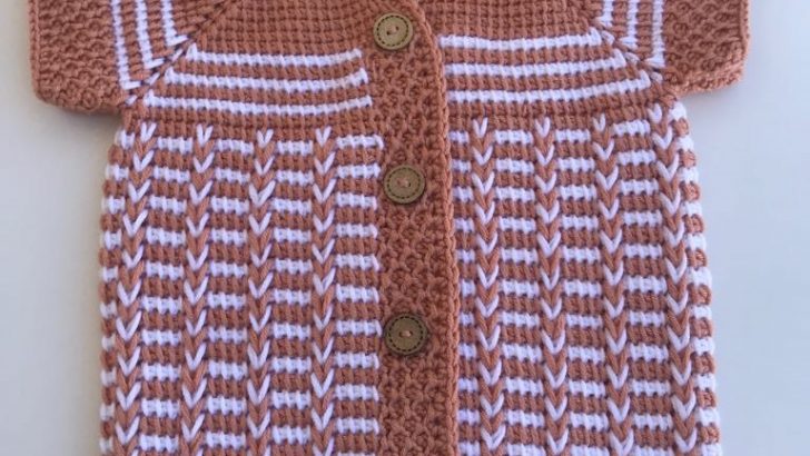 Goose foot baby vest free pattern Video