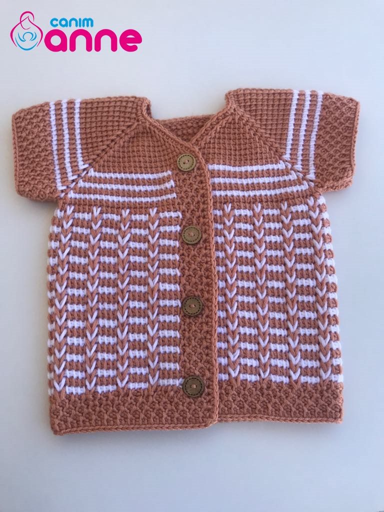 Goose foot baby vest free pattern Video