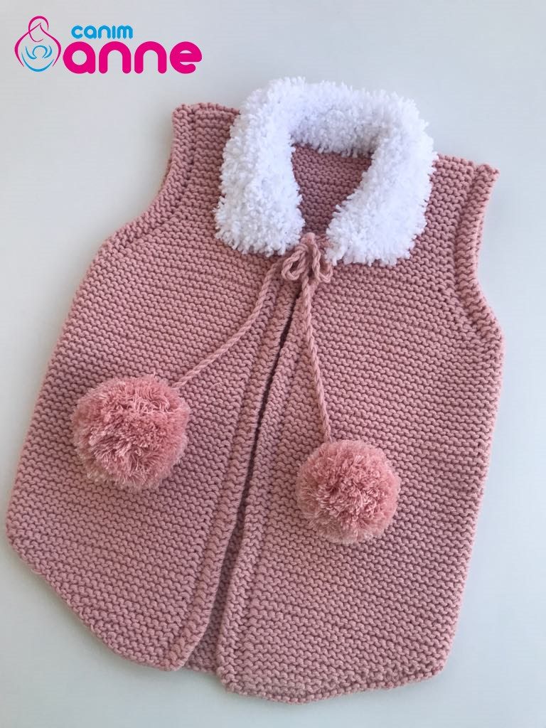 Pompom Baby Vest Free Pattern