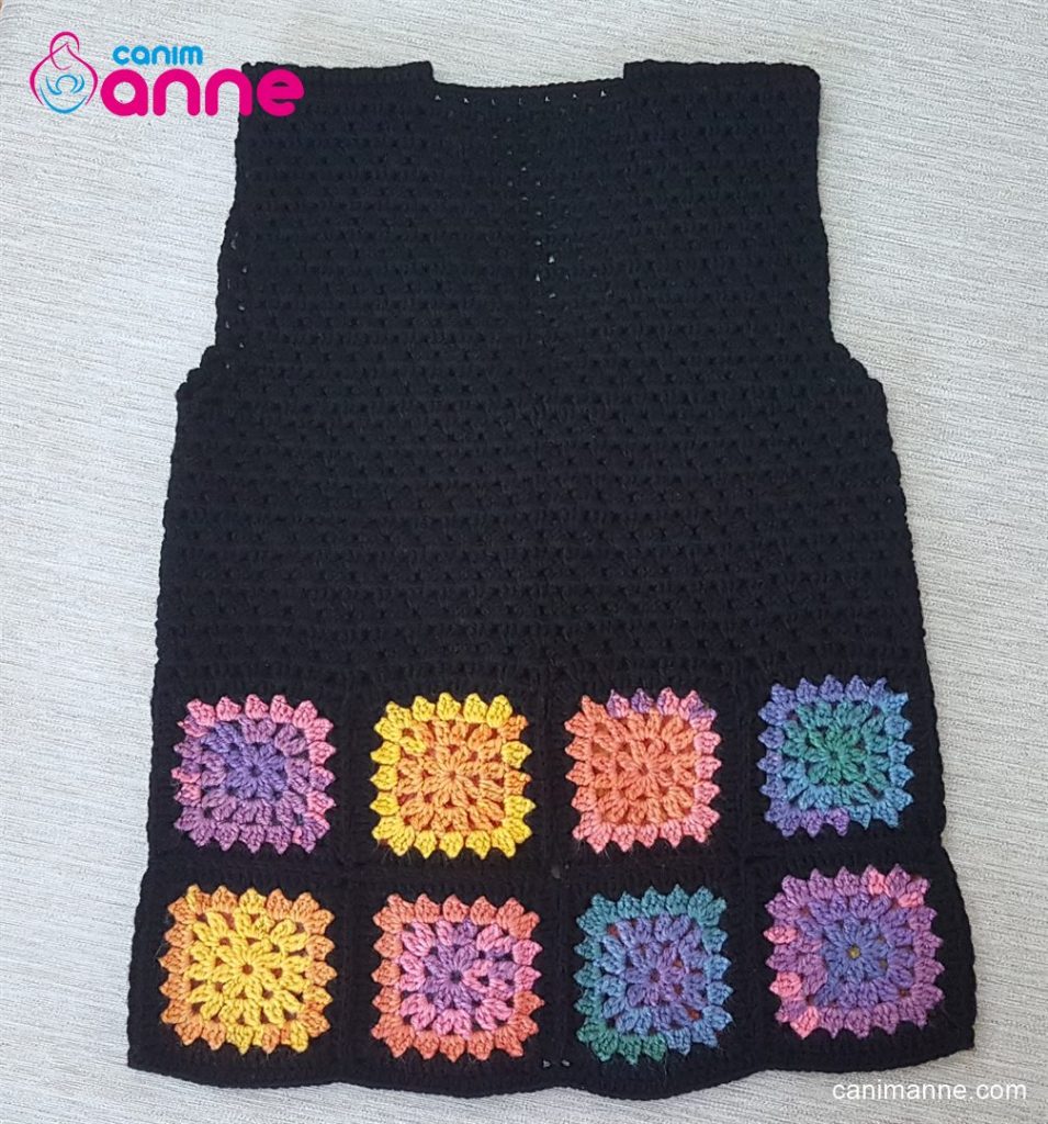 How to make a pattern of a women’s vest with a crochet