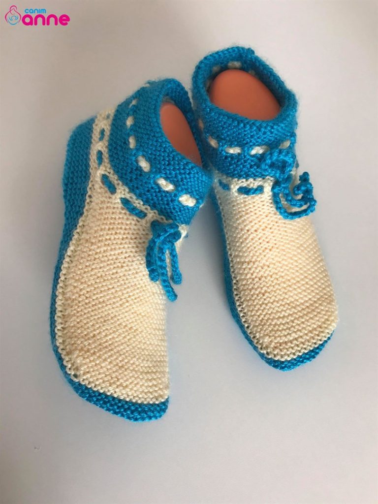 ladies and gentlemen knitted booties