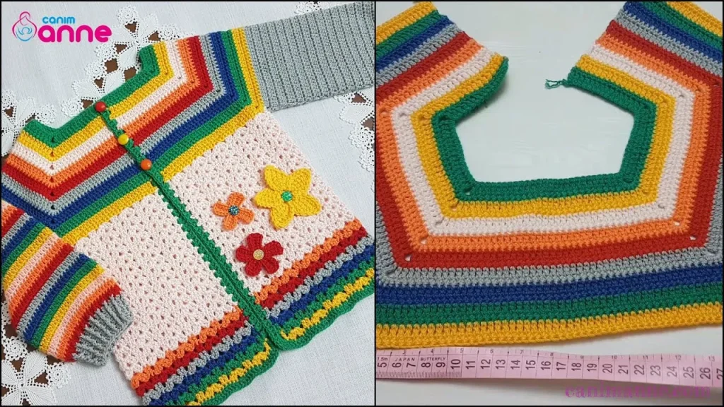 Colorful Baby Cardigan Pattern